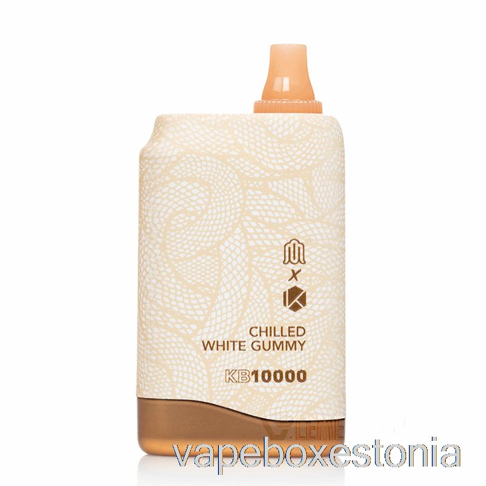 Vape Box Estonia Modus X Kadobar Kb10000 ühekordne Jahutatud Valge Kummikomm